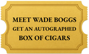Wade Boggs Signed Homeplate Cigar Box