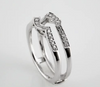 14kt White 1/5 CTW Diamond Drop in Guard Ring