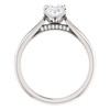 The Winter Ring Series - Forever One Moissanite Oval Cut Solitaire Engagement Ring - Band Included