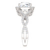 The Scarlett 2.40CT NEO Moissanite Cushion Cut & Diamond Solitaire Engagement Ring 