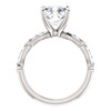 The Kelsey Ring Series - 2.40CT NEO Moissanite Cushion Cut & Diamond Solitaire Engagement Ring 