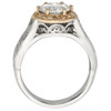 The Bailey 2.00CT = 8mm Forever One Round Cut Moissanite & Rose Gold Halo