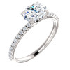 The Annabelle Ring Series - NEO Moissanite 1.50CT Oval Cut East West Engagement Ring w/ Diamond Accents