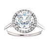 The Lopez Ring Series - NEO Moissanite Round Brilliant Cut 2CT & Diamond Halo Engagement Ring