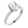 The Beverly 2 Forever One Moissanite Oval 2.26CT Solitaire Engagement Ring