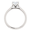 Cathedral Forever One Moissanite 1.50CT Oval Cut Solitaire Engagement Ring