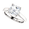 The Julia Ring Series - Eternal Moissanite 1.80CT Asscher Cut Engagement Cathedral Style Solitaire Ring - VIDEO BELOW