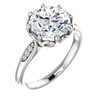 The Dorothy Ring Series - Eternal Moissanite 3CT = 9mm Round Brilliant Cut Engagement Ring 