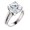 The Cecilia Ring Series - Eternal Moissanite 4CT Round Brilliant Cut Prong Set  Engagement Ring