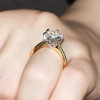 The Aliza Ring Series - Eternal Moissanite 3CT Round Brilliant Cut Engagement Ring - VIDEO BELOW