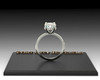 The Vanessa Ring Series - Eternal Moissanite 2CT Center Round Diamond Cut & Diamond Collar