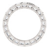 14K Eternal Moissanite 3.10CTW Asscher Cut Eternity Band - EF Color