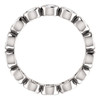 Eternal Moissanite Bezel Set Eternity Band - EF Color