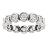 Eternal Moissanite Bezel Set Eternity Band - EF Color