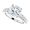 The Taylor Ring Series - Eternal Moissanite 3CT "DIAMOND CUT" Round Engagement Ring