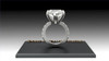 Image Shown With A 7CT Center Pear.  This Listing is for the 3CT Center Pear