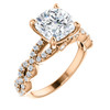 The Aurora Ring Series - Eternal Moissanite 2.40CT Center Cushion Cut Engagement Ring