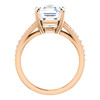 The Zena Ring Series - Eternal Moissanite 4CT Center Asscher Cut Engagement Ring