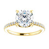 The Tempest Ring Series - Eternal Moissanite 2CT Center Round "Diamond Cut" Engagement Ring