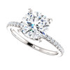 The Tempest Ring Series - Eternal Moissanite 2CT Center Round "Diamond Cut" Engagement Ring