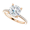 The Tempest Ring Series - Eternal Moissanite 2CT Center Round "Diamond Cut" Engagement Ring