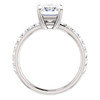 The Beverly Ring Series - Eternal  Moissanite 2.45CT Center Emerald Cut with Diamond Sides