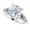 The Zena Ring Series - Eternal Moissanite 3.30CT Center Cushion Cut Engagement Ring