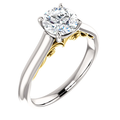 The Faith Forever One Moissanite Solitaire Engagement Ring