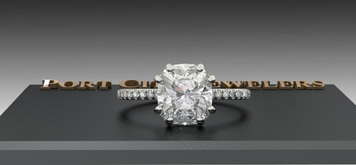 The Jodie Ring Series - Eternal Moissanite 2.40ct Elongated Cushion Cut Engagement Ring