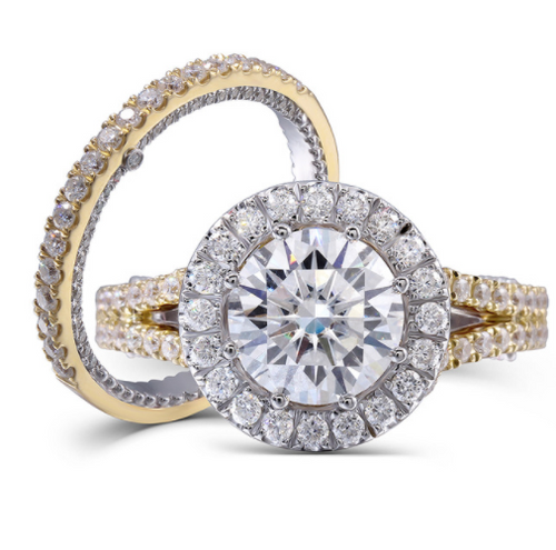 The Athena Ring Series - Eternal Moissanite 3CT Center Round Brilliant Cut Engagement Ring - VIDEO BELOW