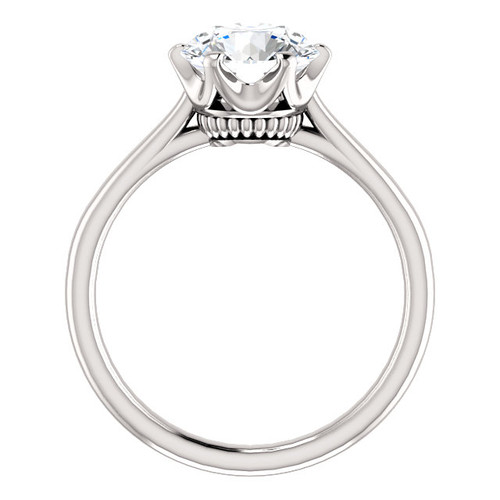 The Shayla Ring Series - Eternal Moissanite 2CT Round "Diamond Cut" Solitaire Engagement Ring - VIDEO BELOW!!