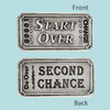 Start Over/Second Chance, Pewter Ticket, Cynthia Webb Designs, Fine Pewter, Handcrafted in the USA