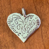 Heart Sterling Silver pendant, Back View, Cynthia Webb Designs, Handcrafted in the USA