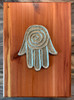 Hamsa on American Cedar Box, Cynthia Webb Designs. Handcrafted in the USA