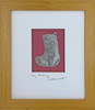 My Stocking, Maple Frame  7x8 inches| Cynthia Webb Designs | Fine Pewter, Handcrafted in the USA