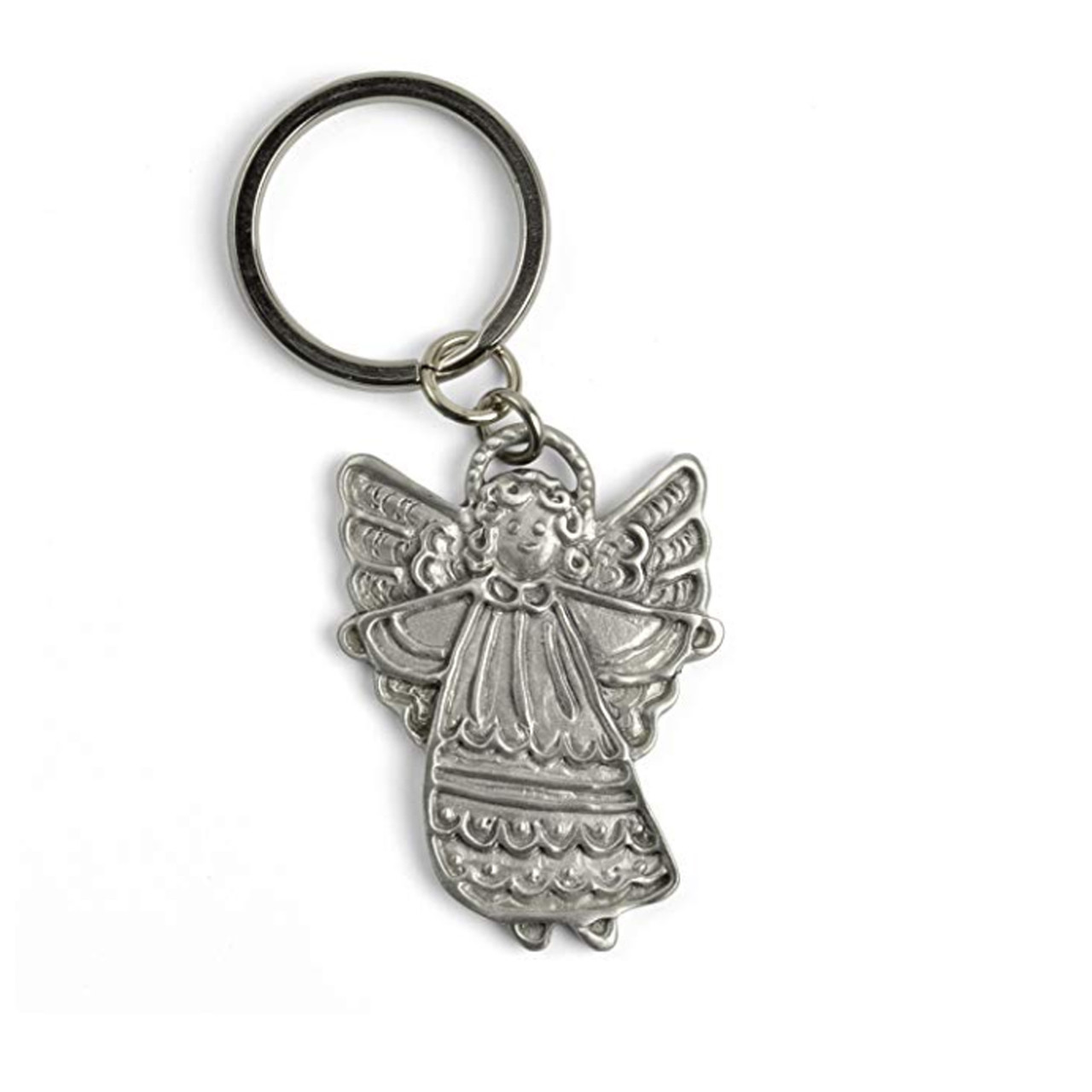 Don't Drive Fast Angel Keychain, Pewter | Cynthia Webb Designs