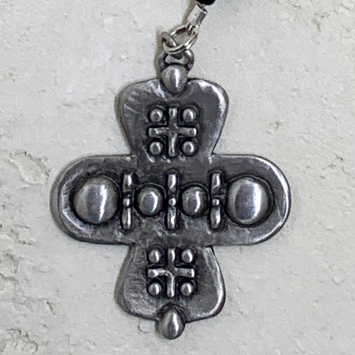 Touch Faith, Medium, for Prayer Beads, , Cynthia Webb Designs, Fine Pewter, Handcrafted in the USA