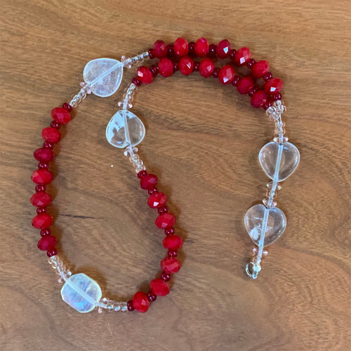 Red Glass Bead Option Prayer Beads Cynthia Webb Designs
