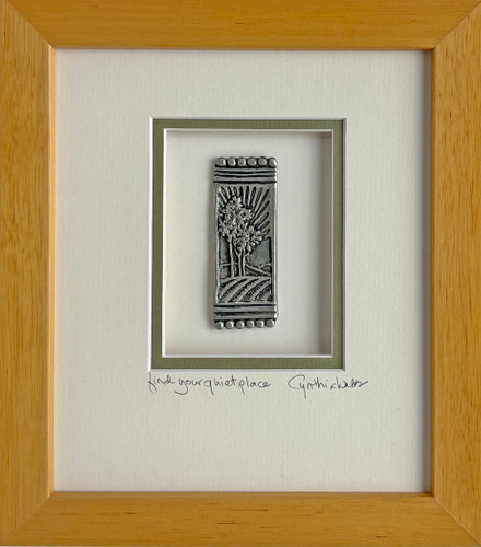 Quiet Time Framed (7x8") Maple