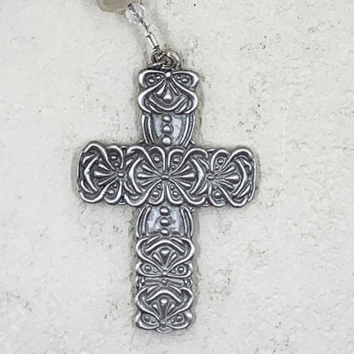 Tapestry Cross, Cynthia Webb Designs, Fine Pewter, Handcrafted in the USA