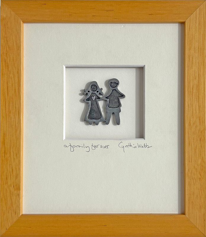 Boy and Girl Framed (7x8") Maple - Last One!