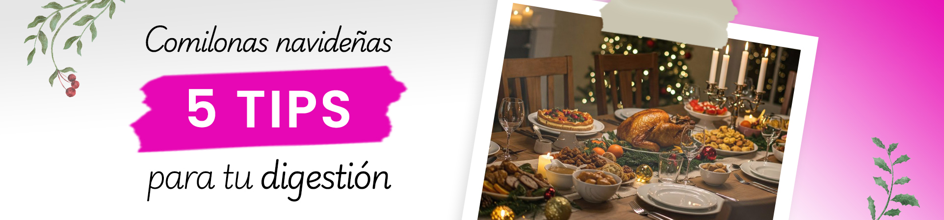 ¡5 tips para cuidar tu digestión en estas fiestas!