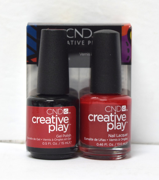 CND Creative Play Gel Set - #412 - Red-Y to Roll
