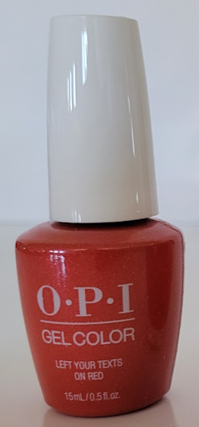 OPI Gel color GCS010 - Left Your Texts on Red