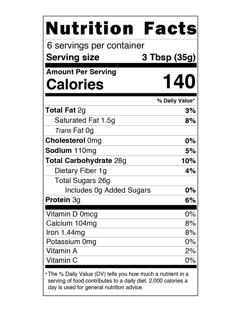 Salted Caramel Hot Chocolate Nutrition Facts