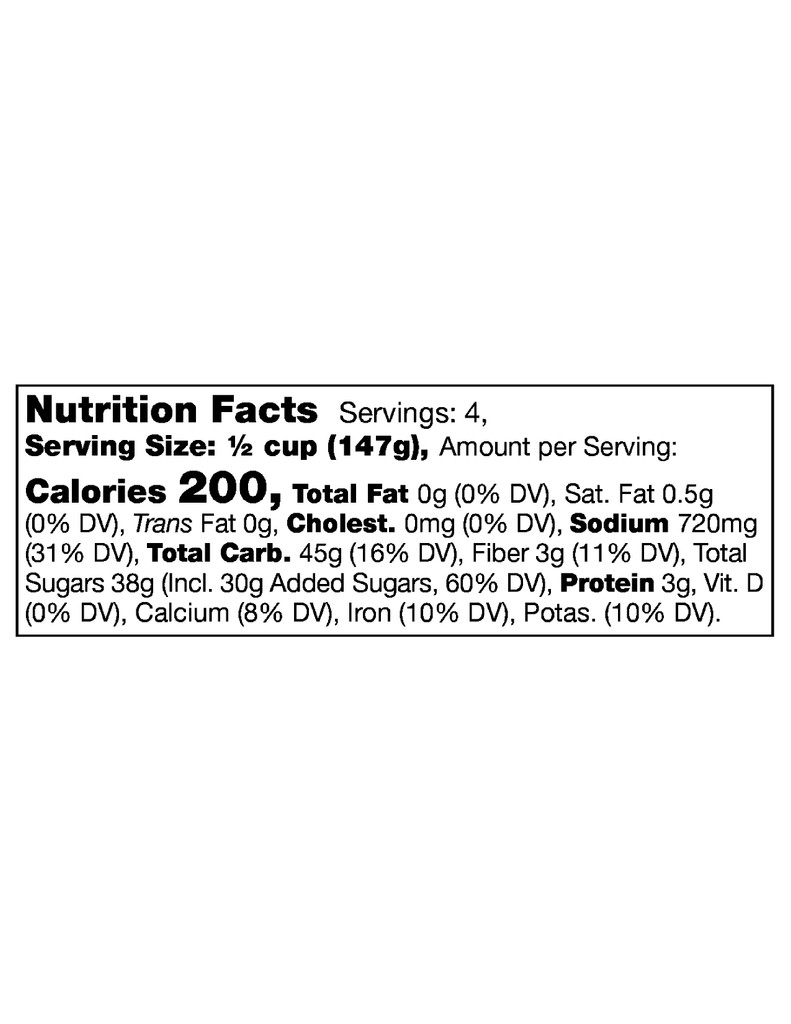 Mom's Meatloaf Starter Nutrition Facts