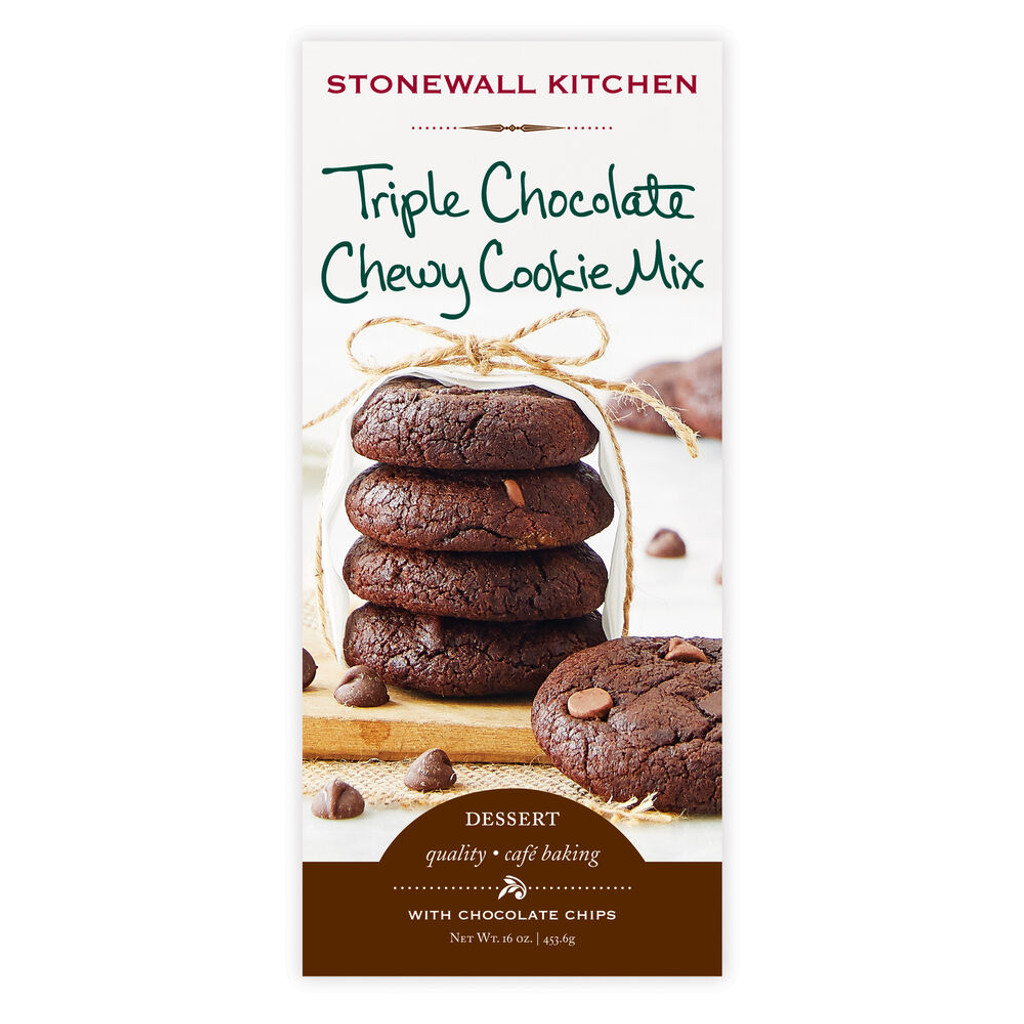 Triple Chocolate Chewy Cookie