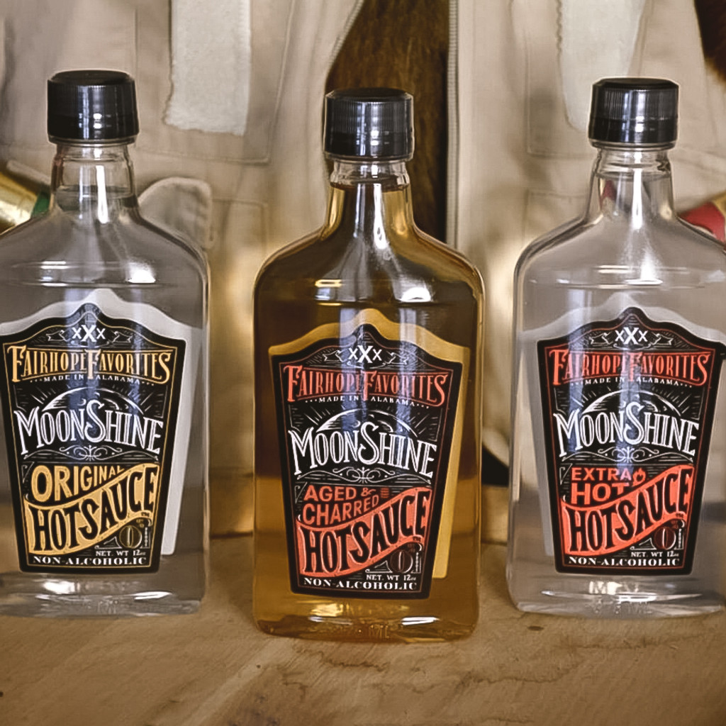 Large Aged-N-Charred Moonshine Hot Sauce