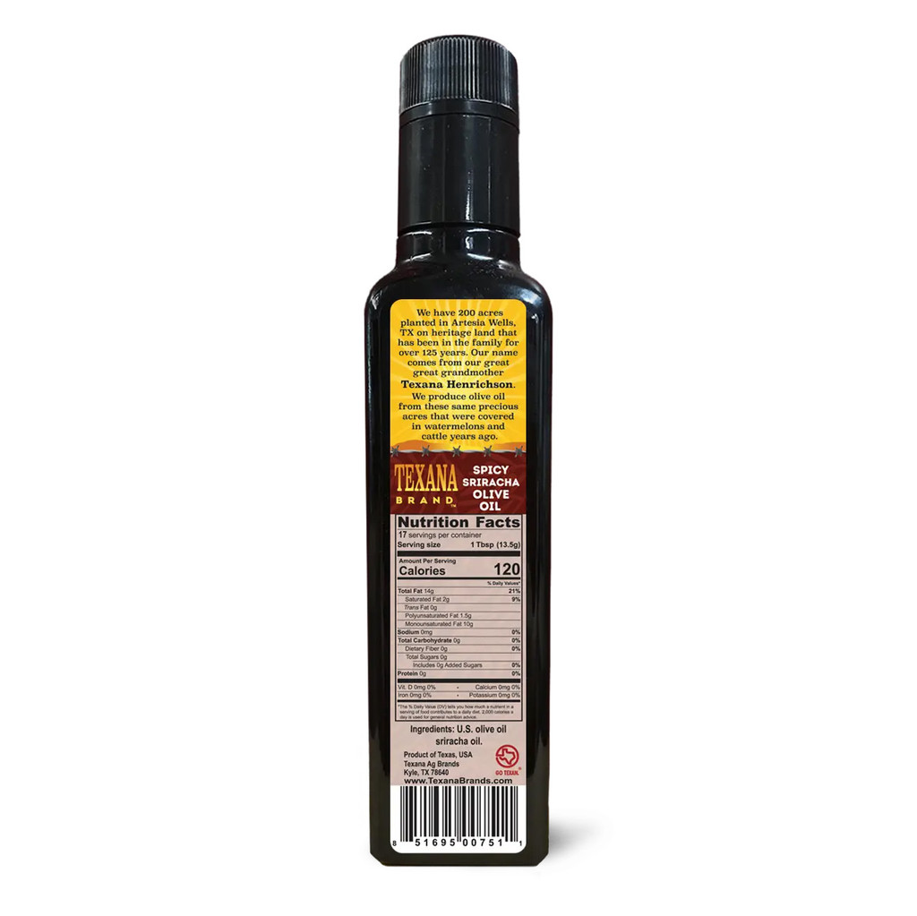 Texana Spicy Sriracha Olive Oil 250ml