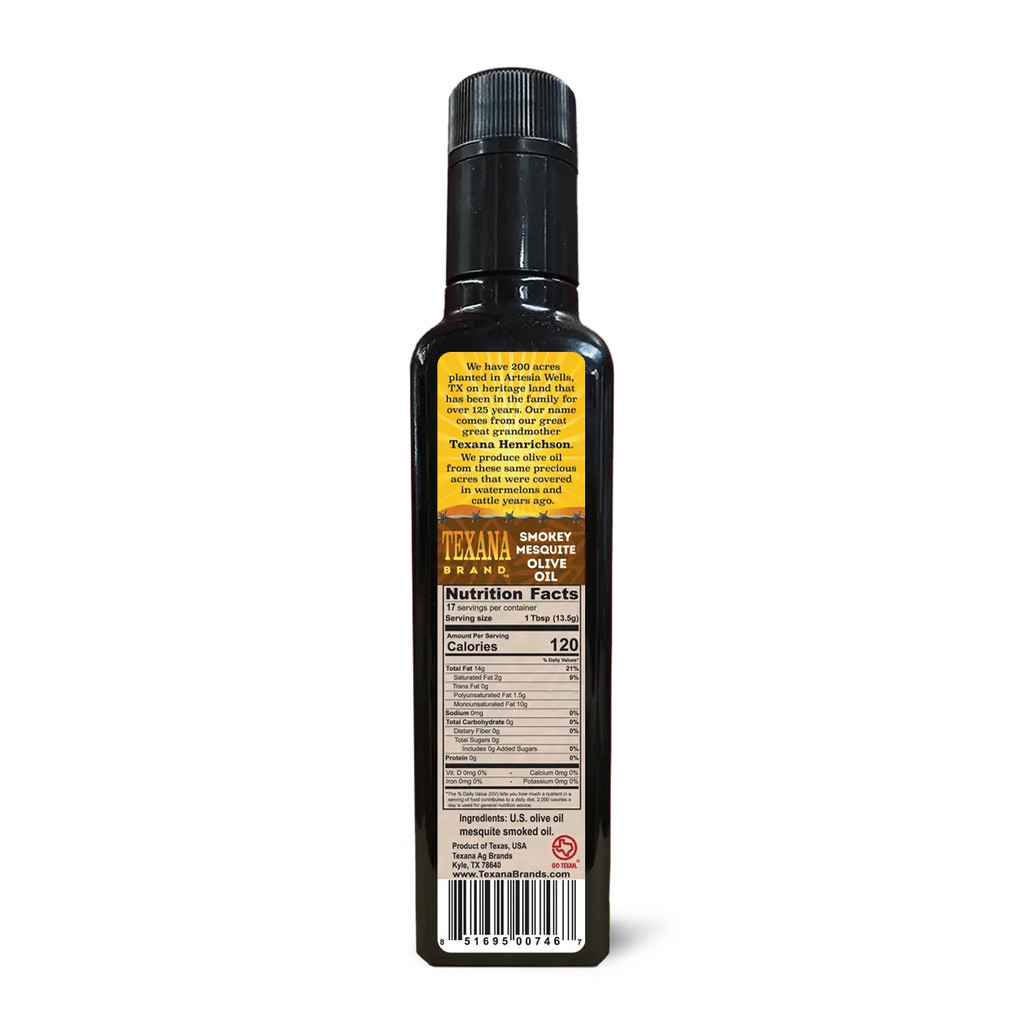 Texana Smokey Mesquite Olive Oil 250ml